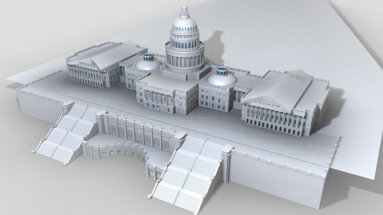 United States Capitol Building 3D model_6
