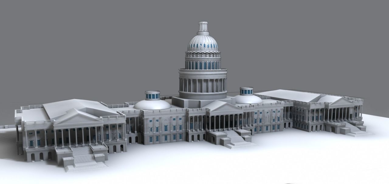 United States Capitol Building 3D model_8