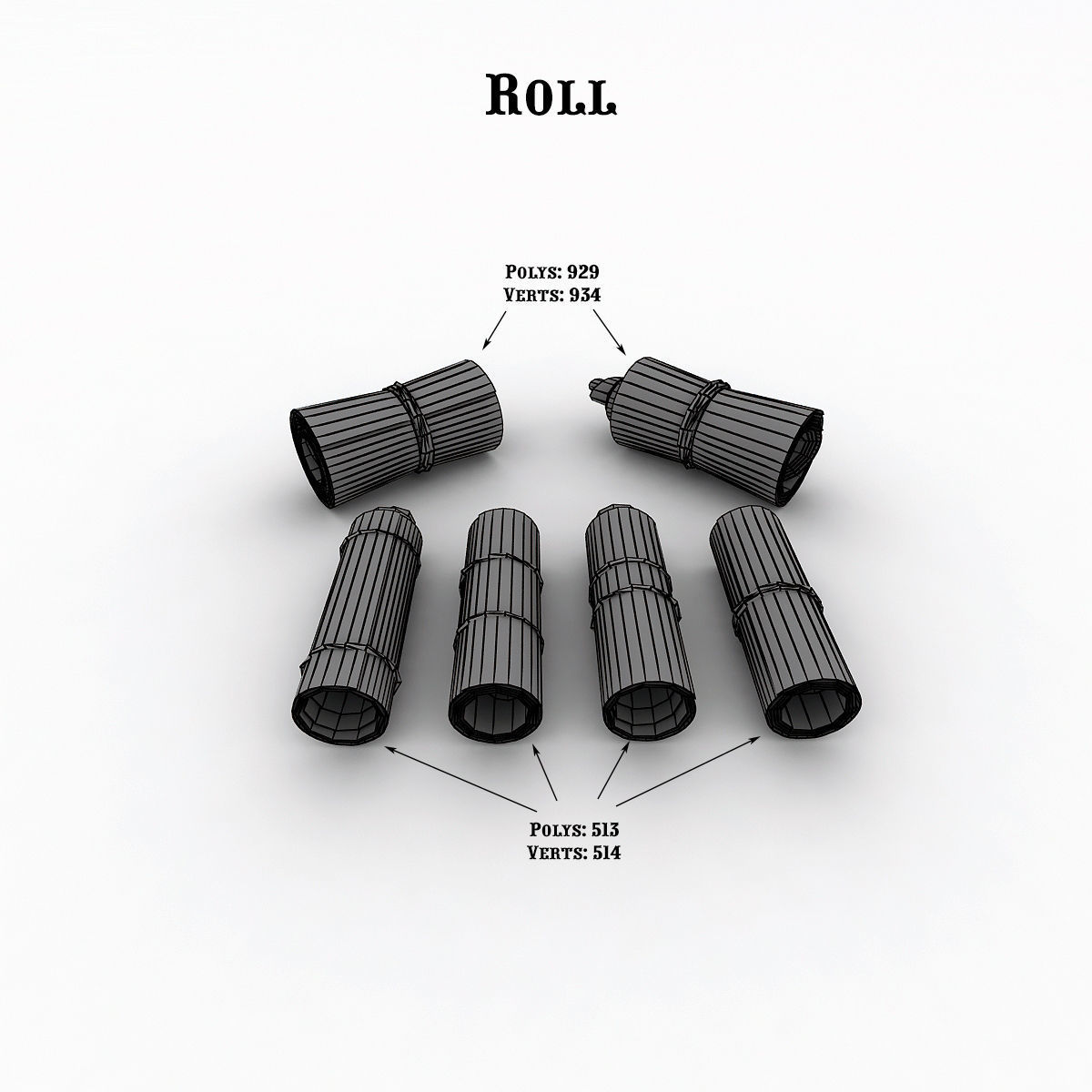 MoneyPack - American Dollars Low-poly 3D model_11