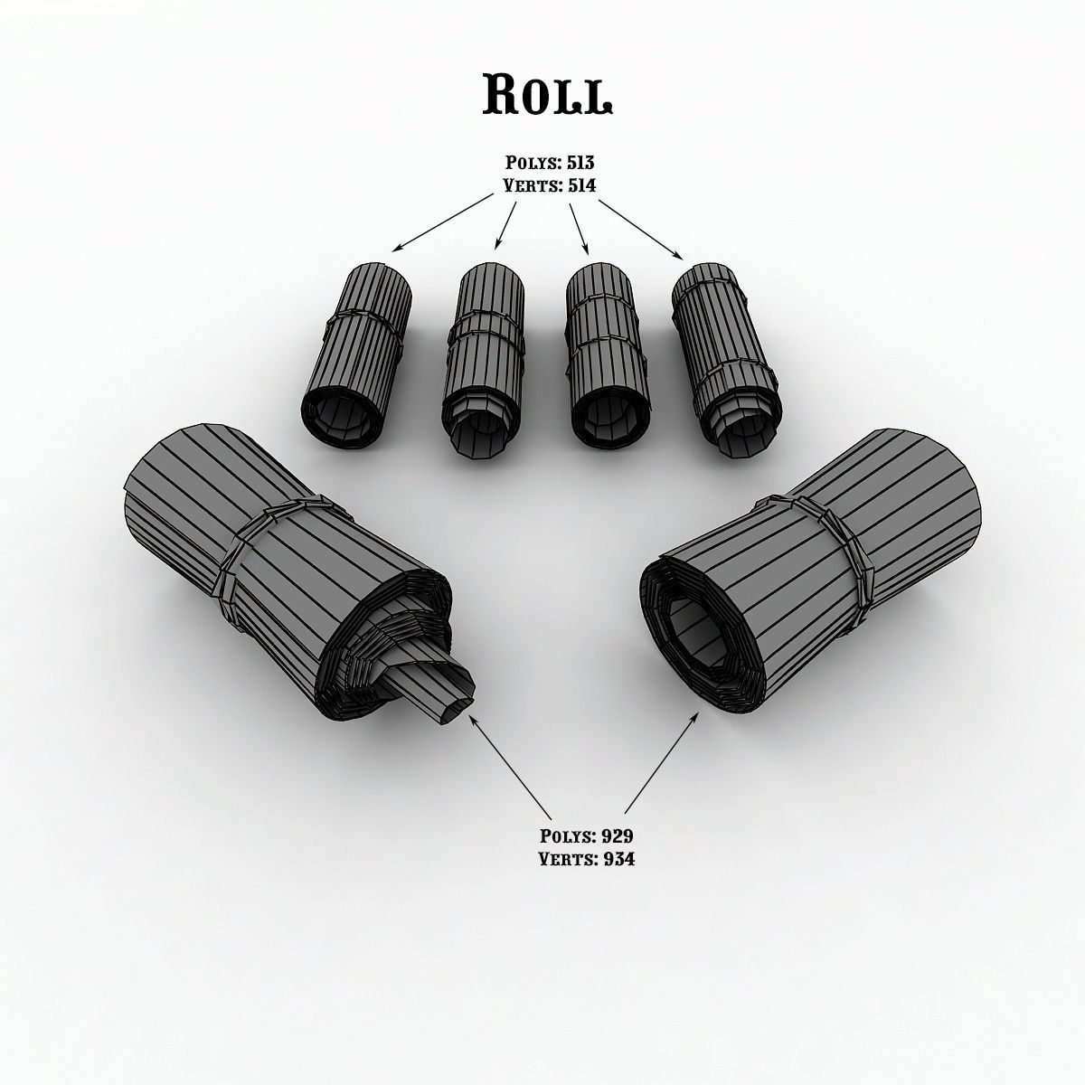 MoneyPack - American Dollars Low-poly 3D model_8