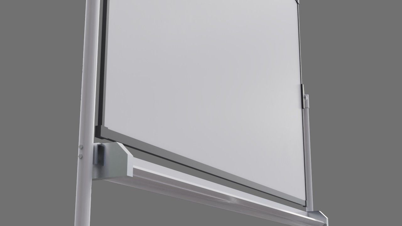 Whiteboard 1A Low-poly 3D model_5