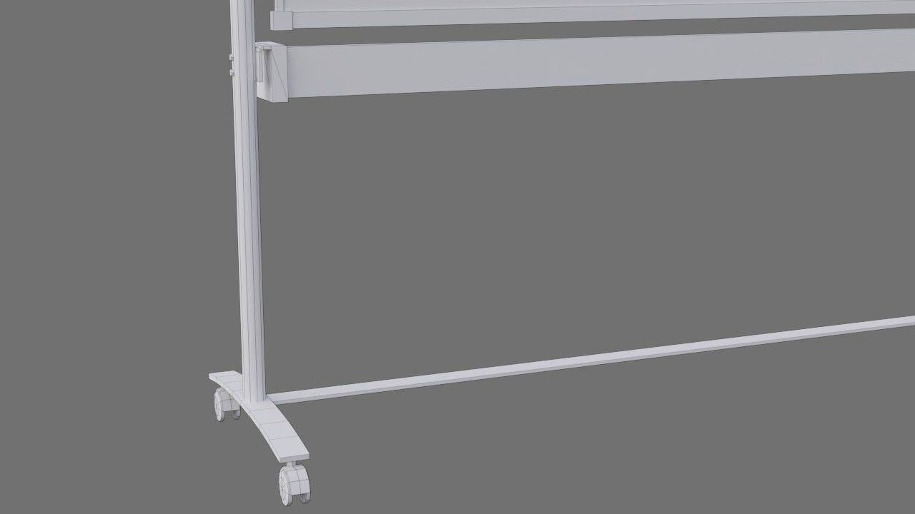 Whiteboard 1A Low-poly 3D model_7