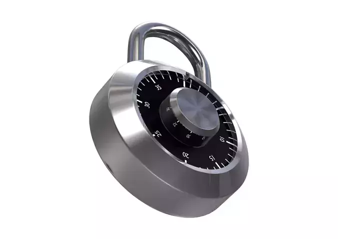 3d Padlock 3D model