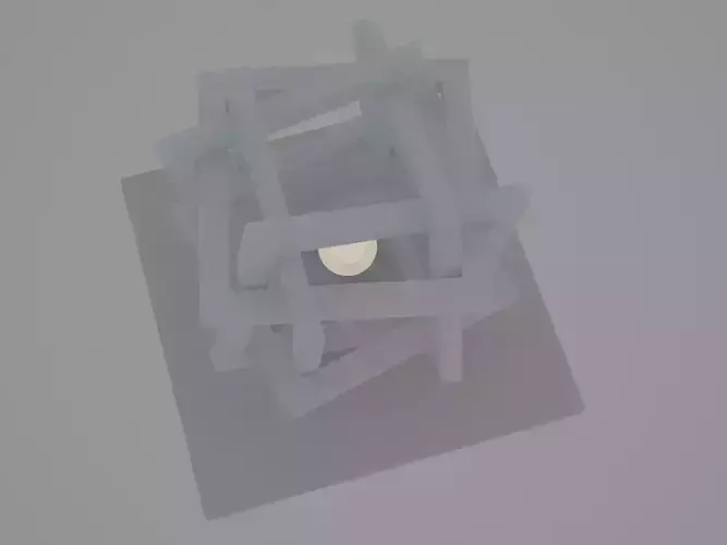 abstract element lamp 3D model abstract element lamp 3D model