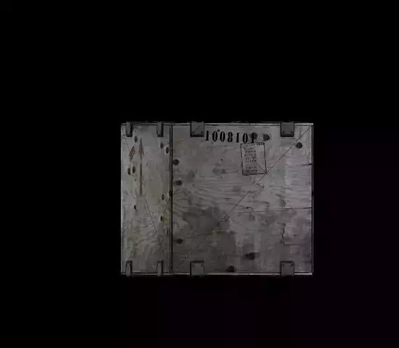 Low Poly Wood-Box Game Ready box