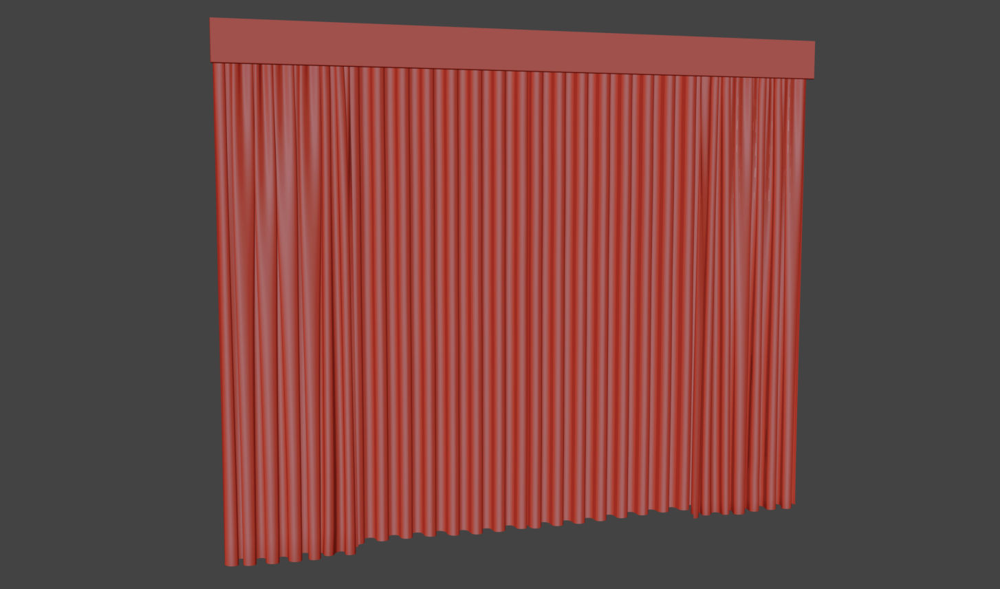 Curtains - End of the year of the fire rooster 3D model_3