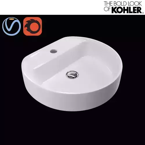 Vessel Bathroom Sink  Chord KOHLER  3D model