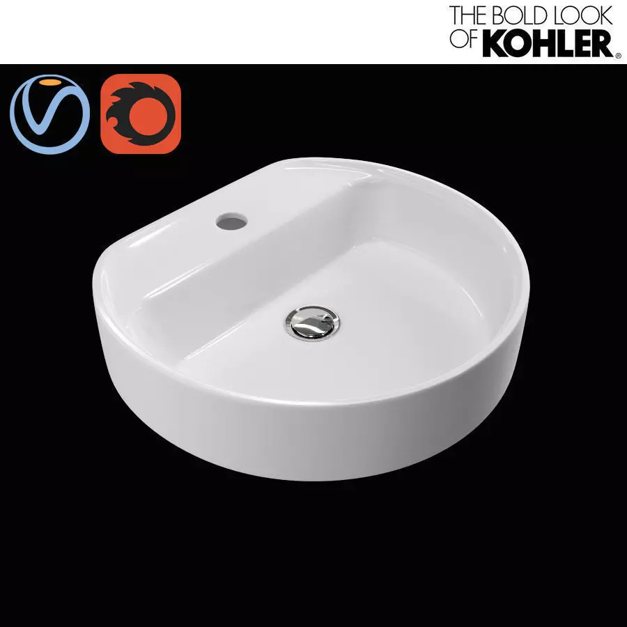 Vessel Bathroom Sink  Chord KOHLER  3D model_0