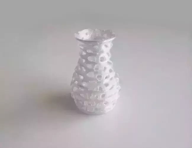 Voronoi Form Vase 1