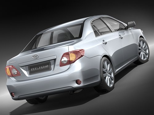 Toyota Corolla Sedan 2009 3D model_5
