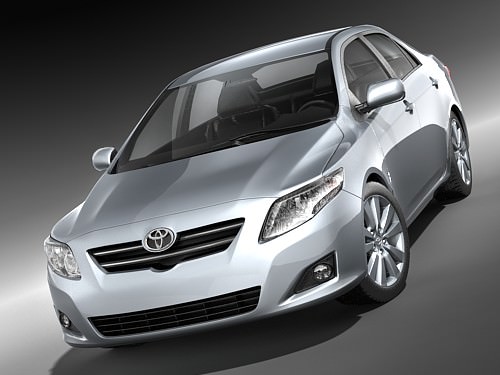 Toyota Corolla Sedan 2009 3D model_1