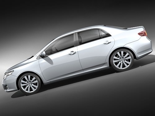 Toyota Corolla Sedan 2009 3D model_6