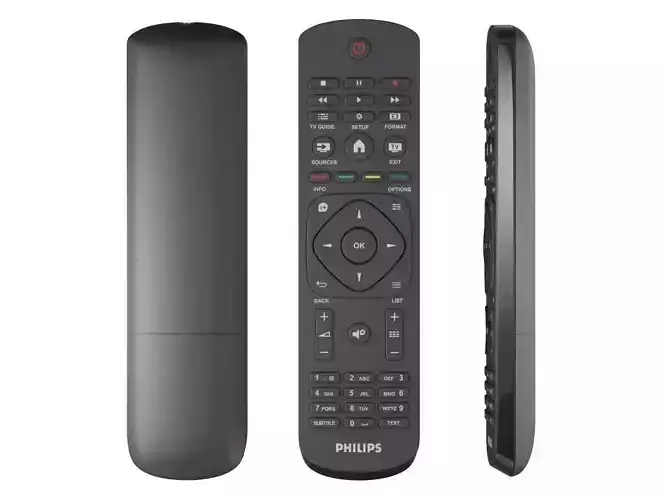 Philips TV Remote Controller 3D model