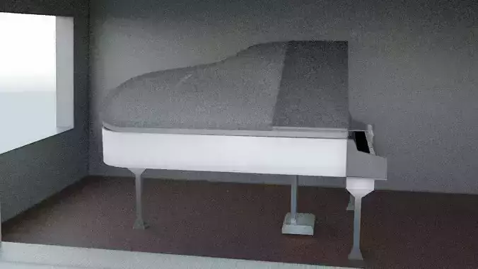 royal piano 3D model