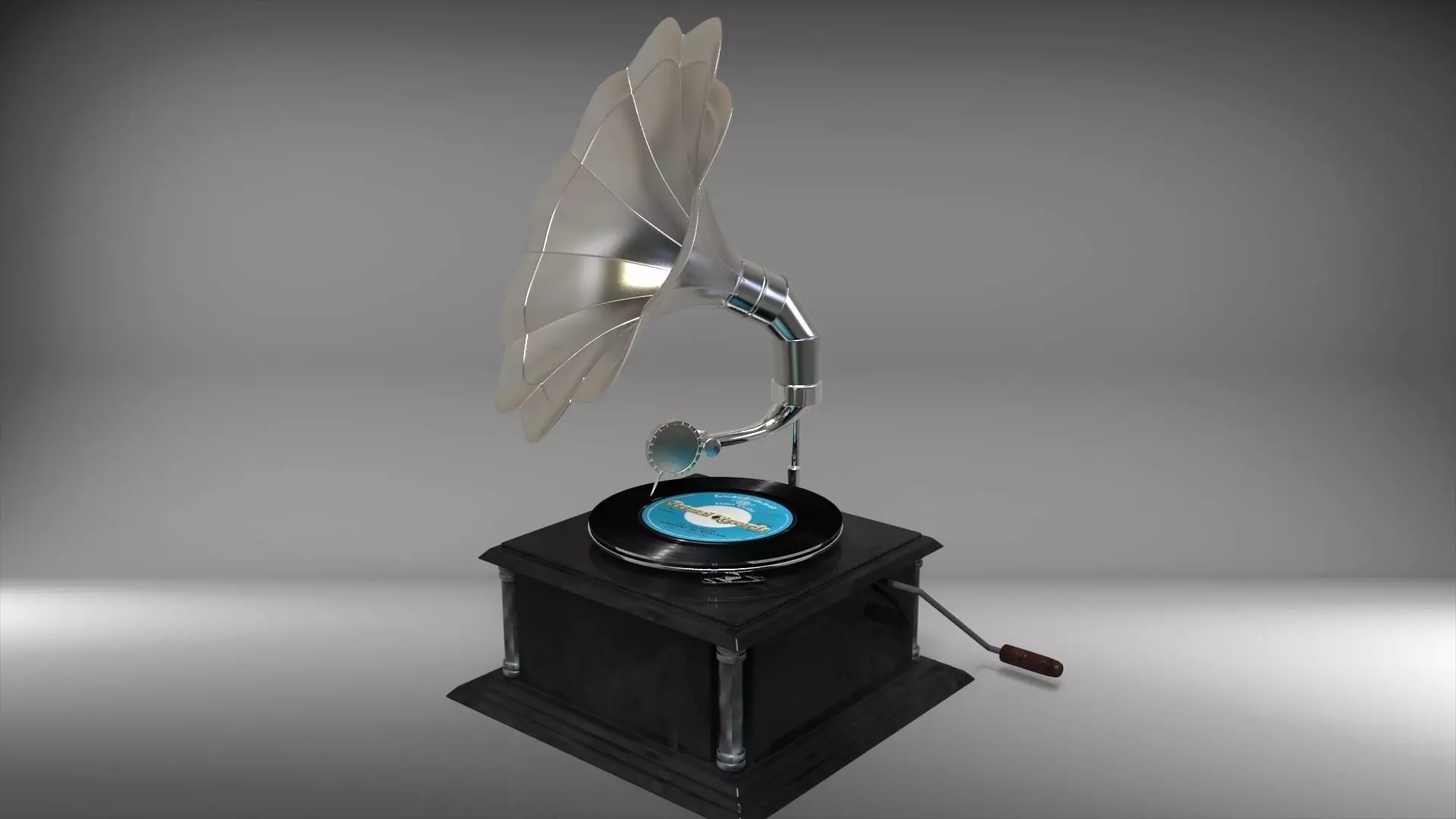 Gramophone 3D model_0