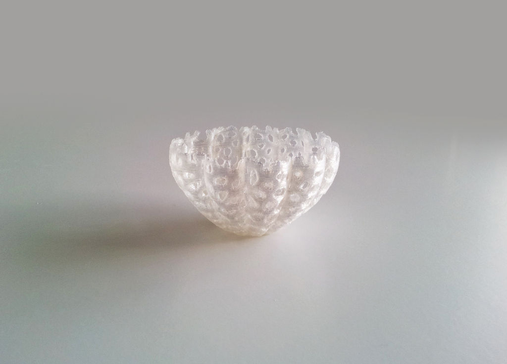 Voronoi Pumpkin bowl 1 3D print model_2
