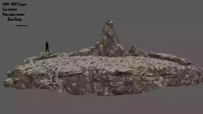 terrain island with person