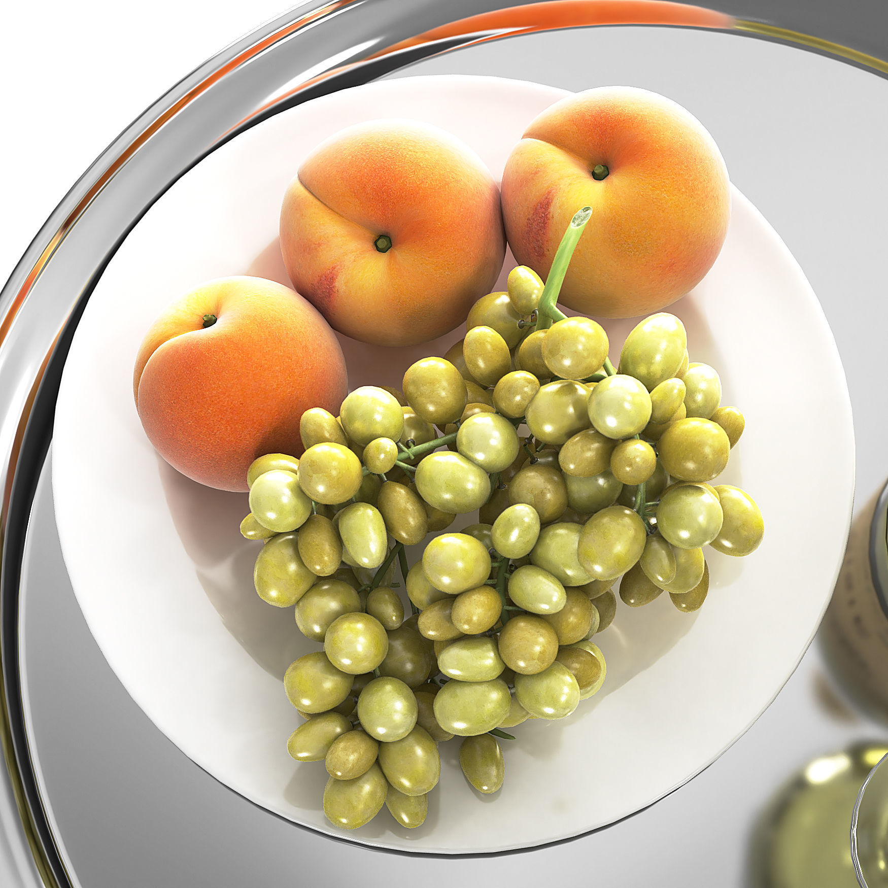 White Wine 3D model_1