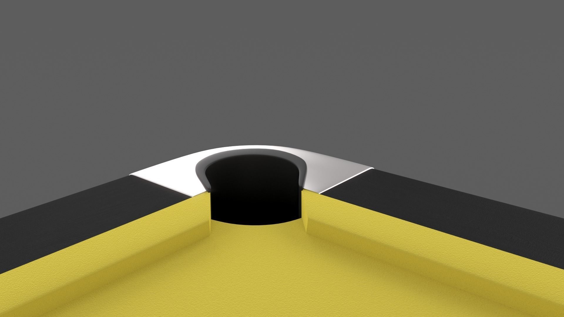 8 Ball Pool Table Setting Yellow 3D model_10