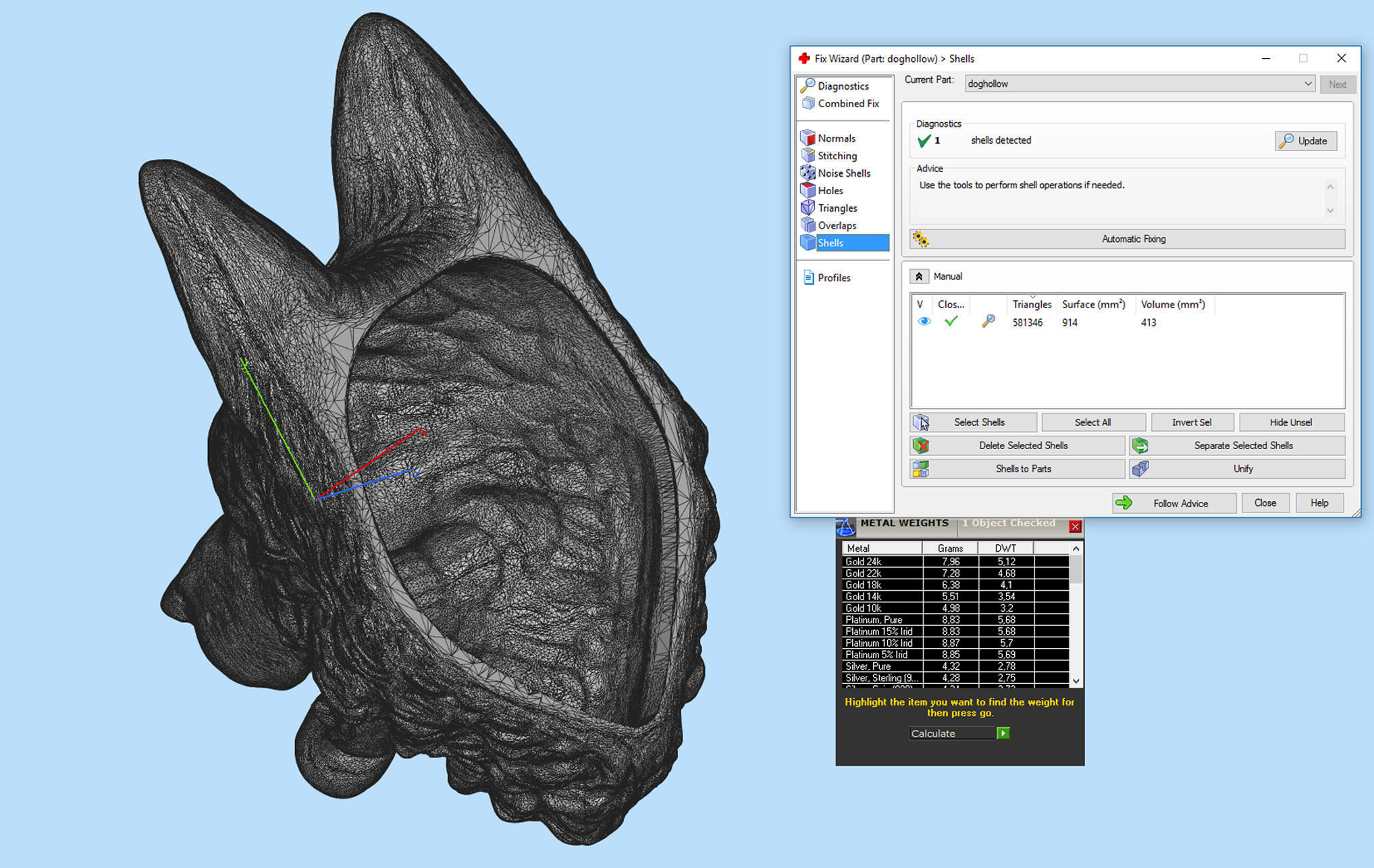 Shepherd German Dog head   3D print model_10