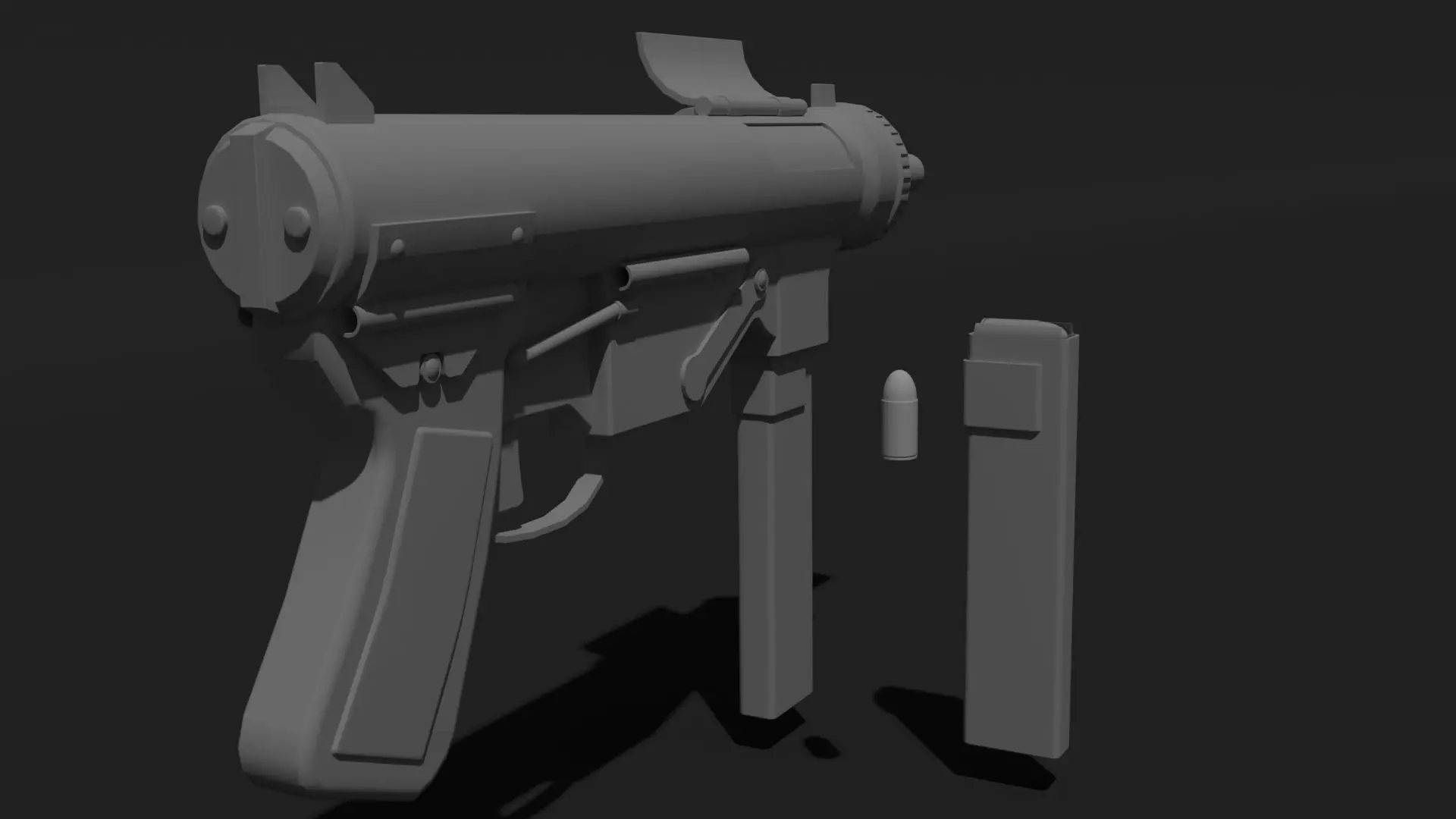 M3 Grease Gun Free 3D model_0