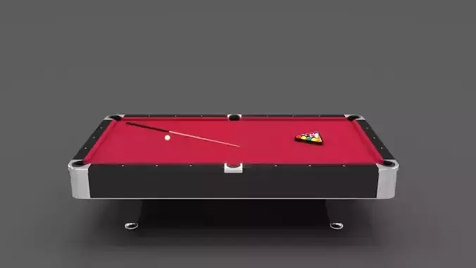 8 Ball Pool Table Red