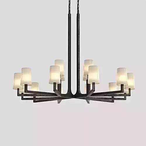 WRIGHT ROUND CHANDELIER 3D model