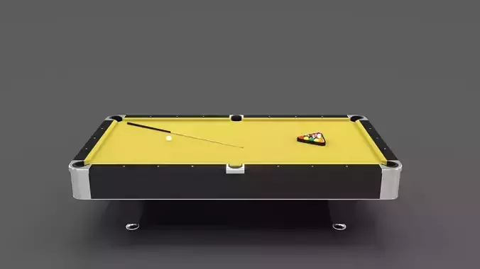 8 Ball Pool Table Yellow