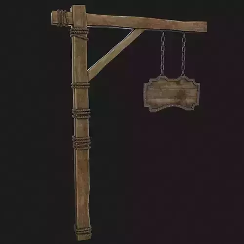 Medieval sign 3D model