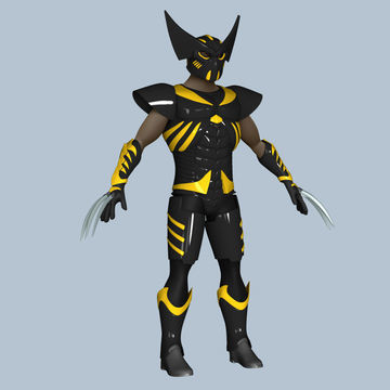 Battle Armor Wolverine Cosplay 3D print model_5