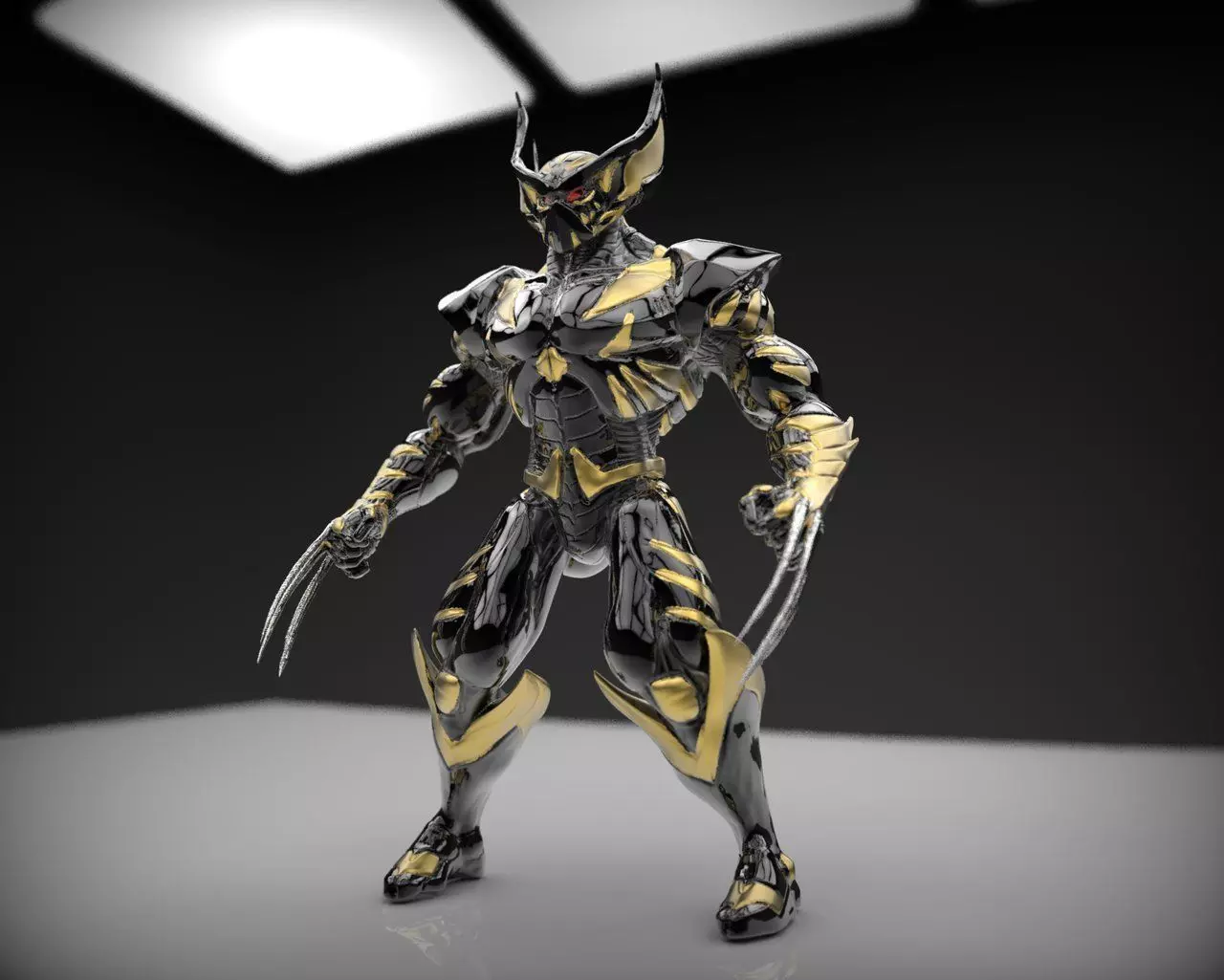 Battle Armor Wolverine Cosplay 3D print model_0