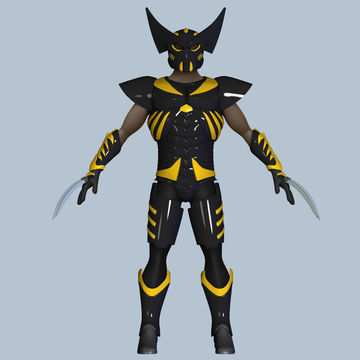 Battle Armor Wolverine Cosplay 3D print model_3