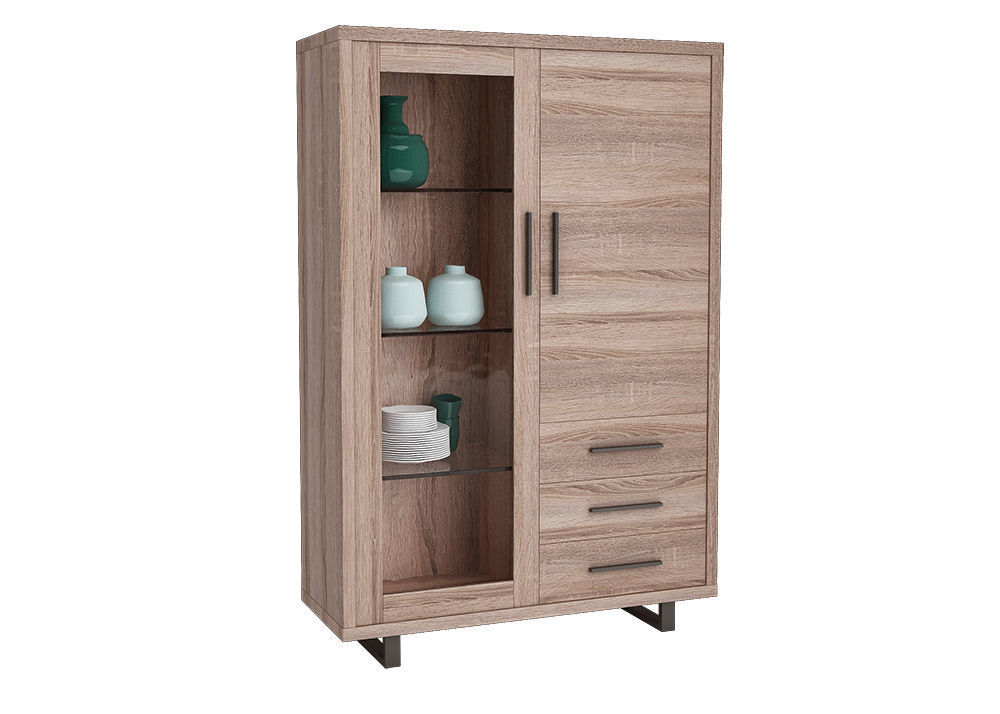 Dining furnitures set 01 3D model_2