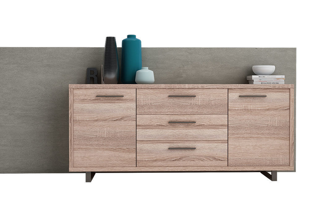 Dining furnitures set 01 3D model_3