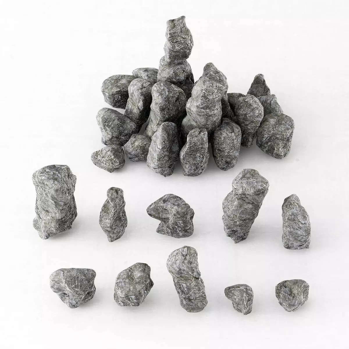 Rock stone collection n11 3D model_0