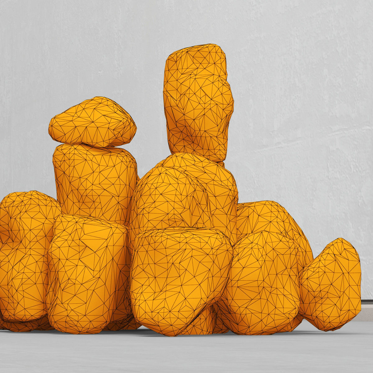 Rock stone collection n11 3D model_3