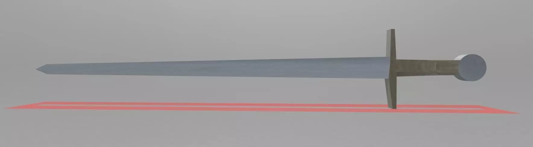 Long Sword Free low-poly 3D model_0