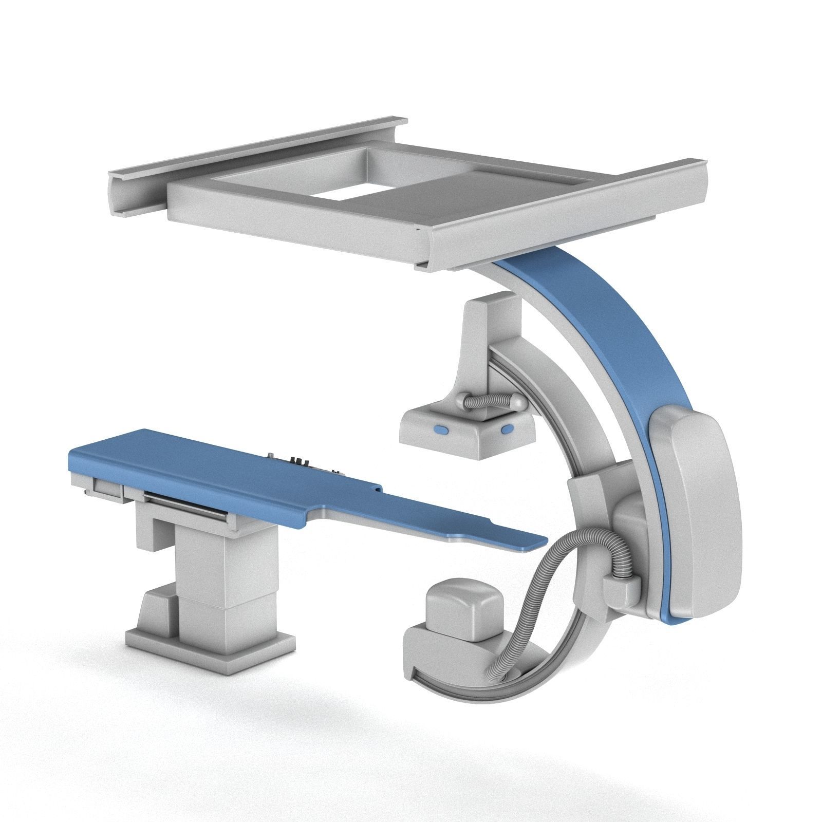 C-Arm System with Table Toshiba Infinix i Core 3D model_3