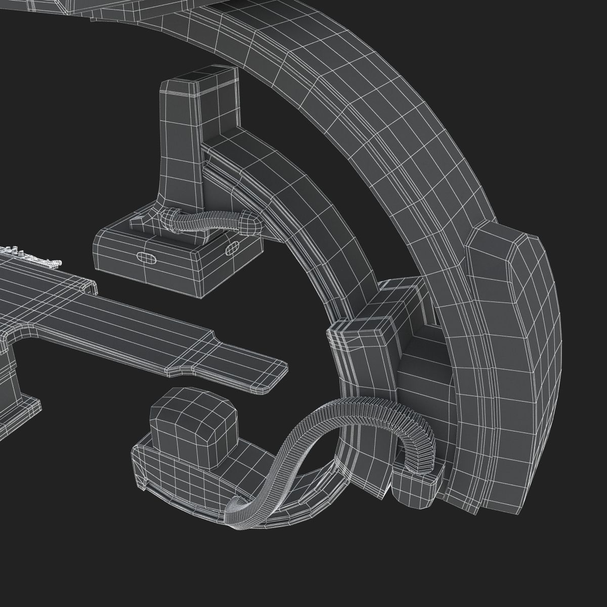 C-Arm System with Table Toshiba Infinix i Core 3D model_32
