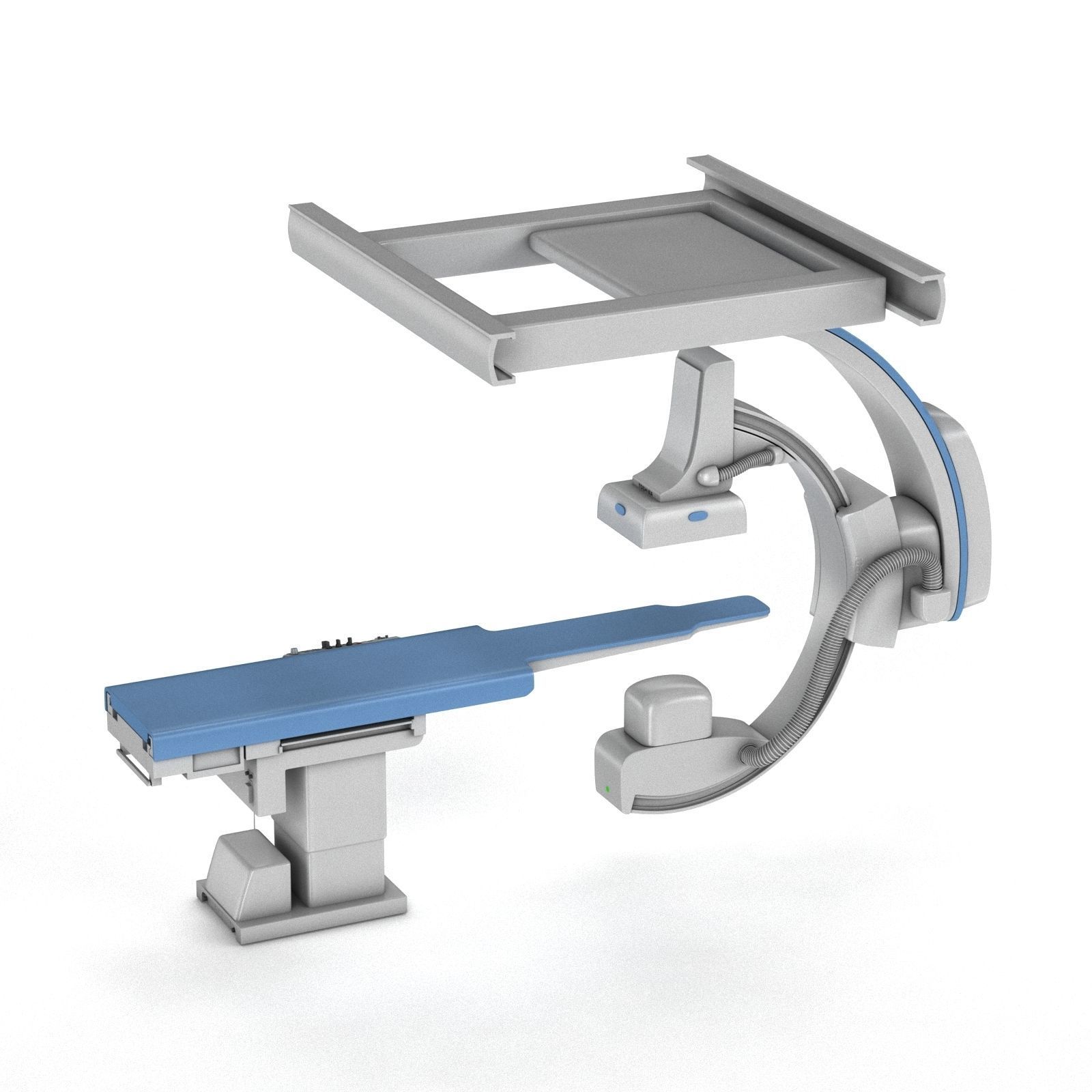C-Arm System with Table Toshiba Infinix i Core 3D model_6
