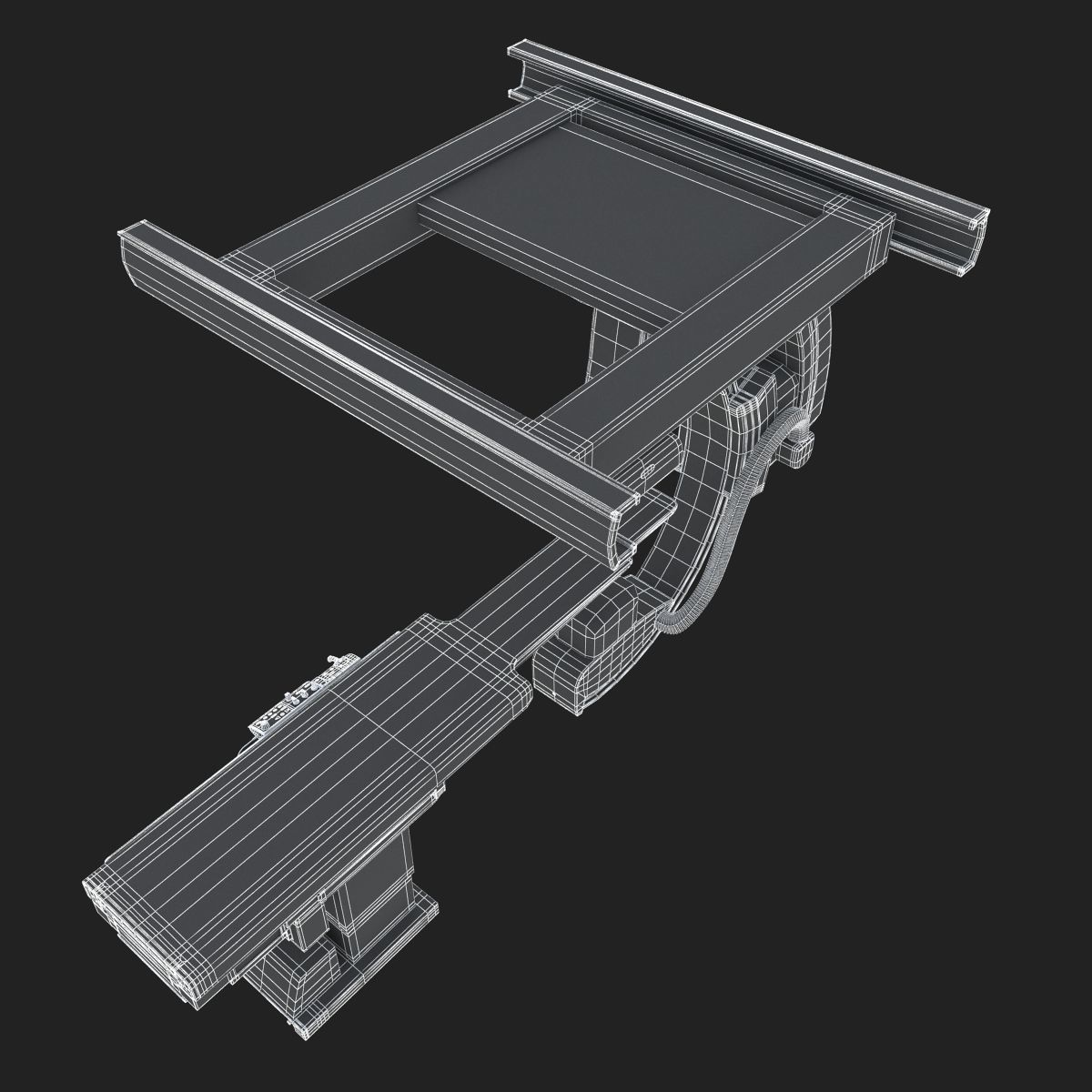 C-Arm System with Table Toshiba Infinix i Core 3D model_24