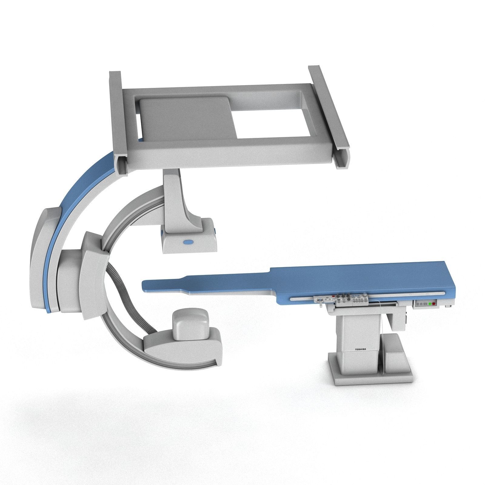 C-Arm System with Table Toshiba Infinix i Core 3D model_13