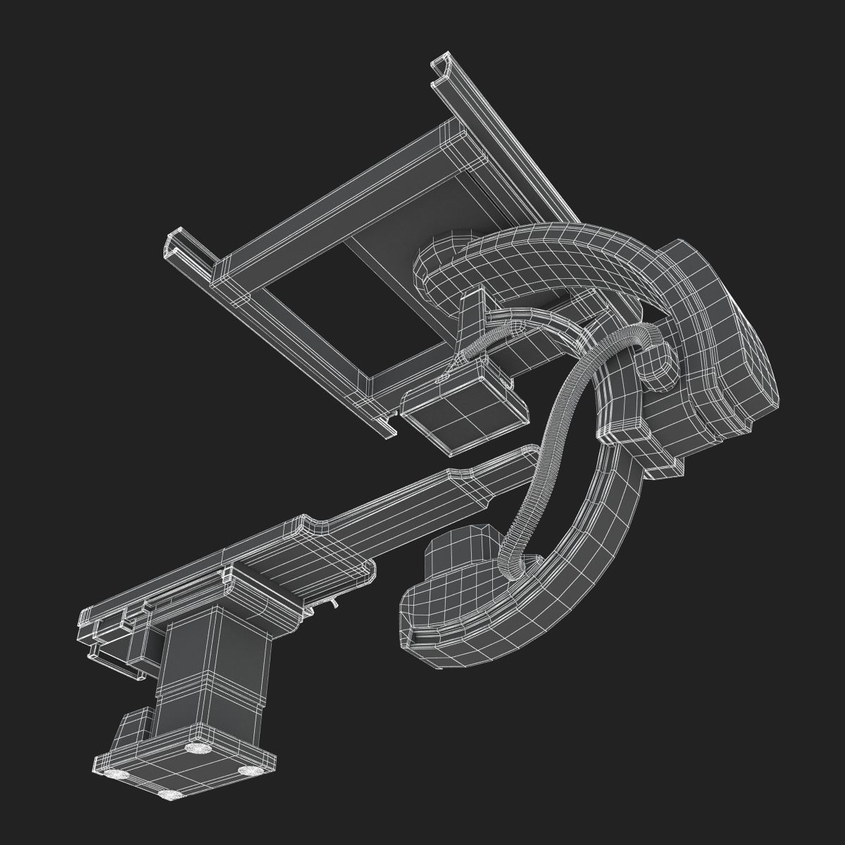 C-Arm System with Table Toshiba Infinix i Core 3D model_33