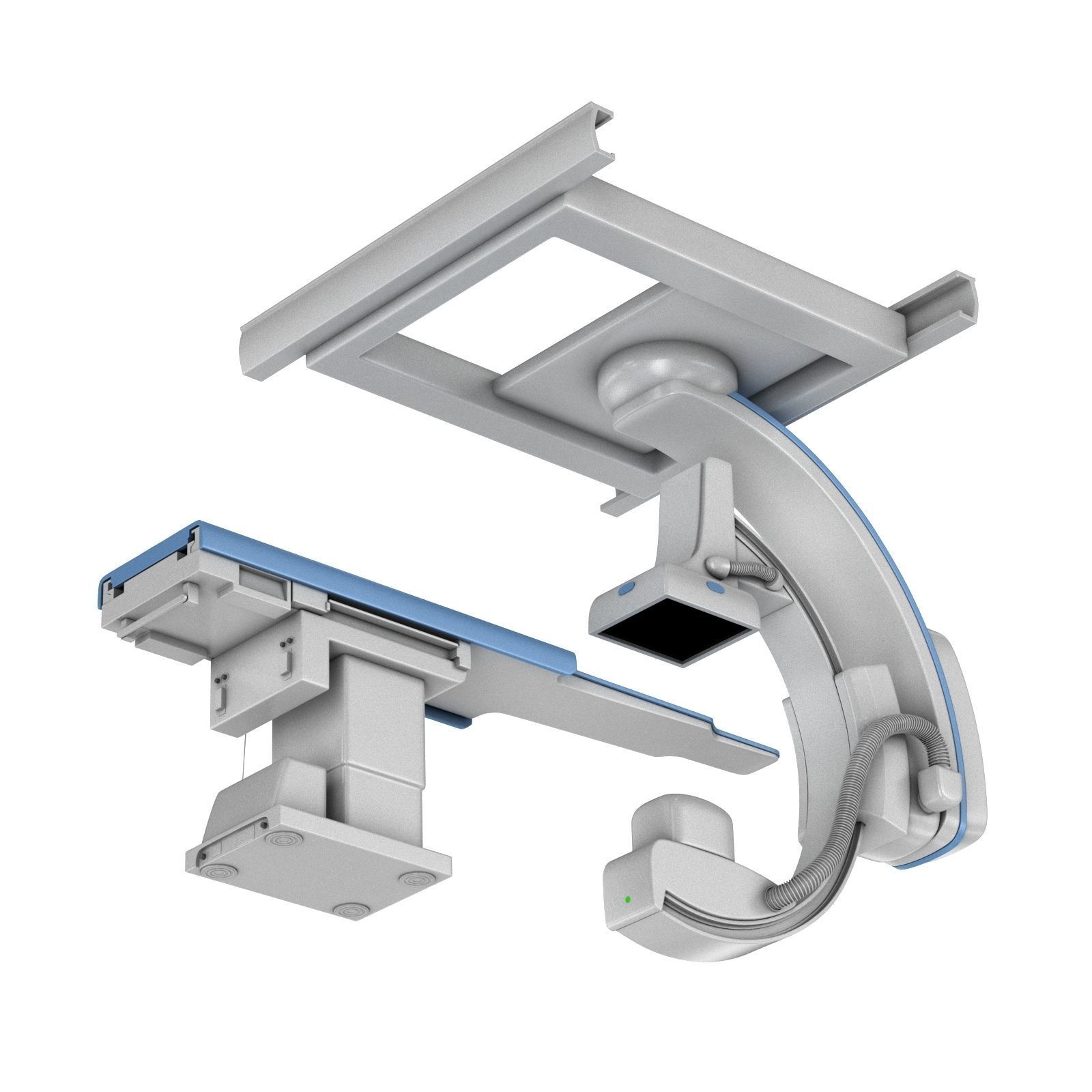 C-Arm System with Table Toshiba Infinix i Core 3D model_15