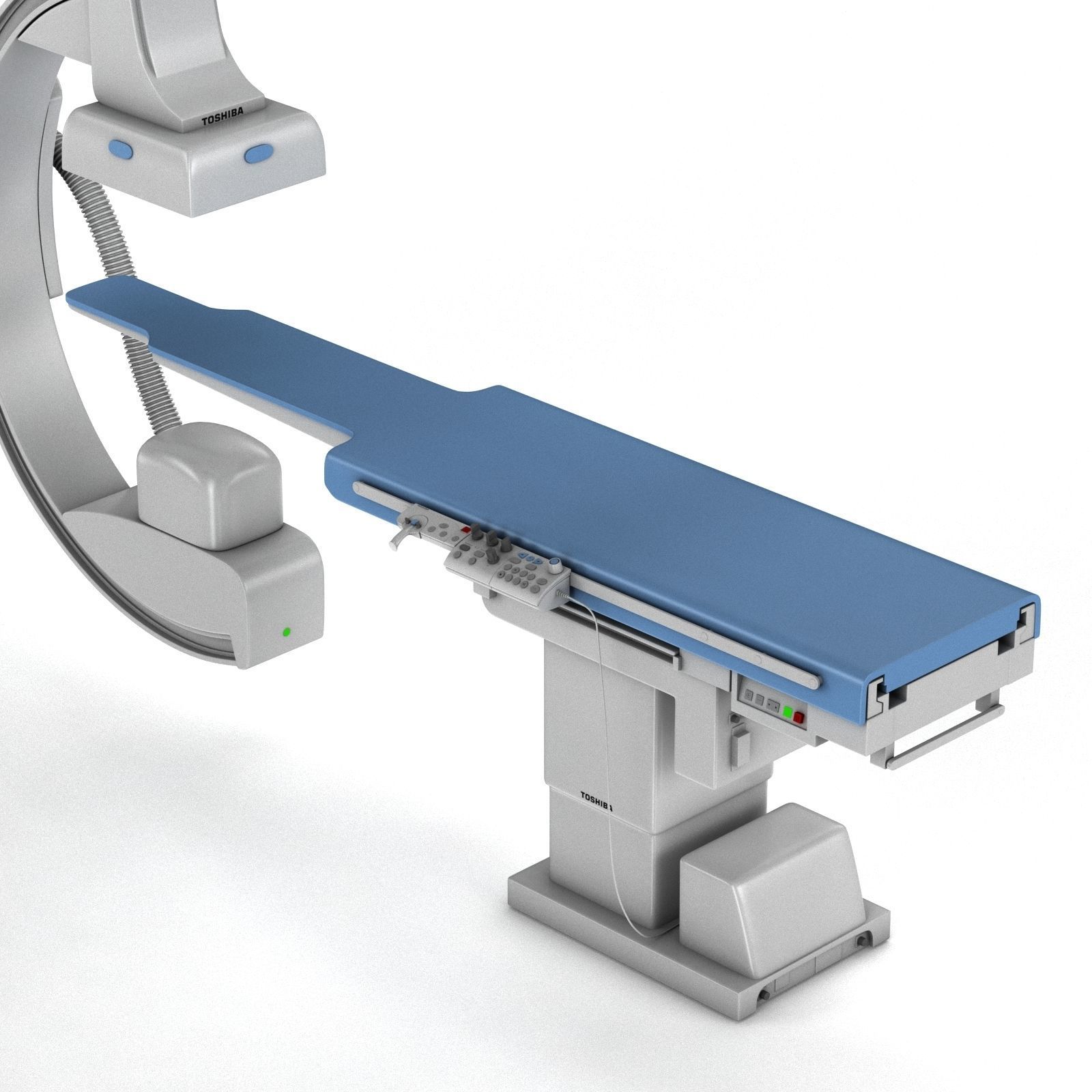 C-Arm System with Table Toshiba Infinix i Core 3D model_14