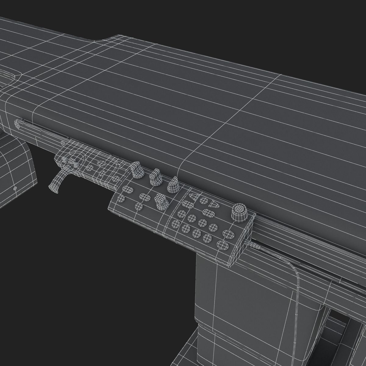 C-Arm System with Table Toshiba Infinix i Core 3D model_31
