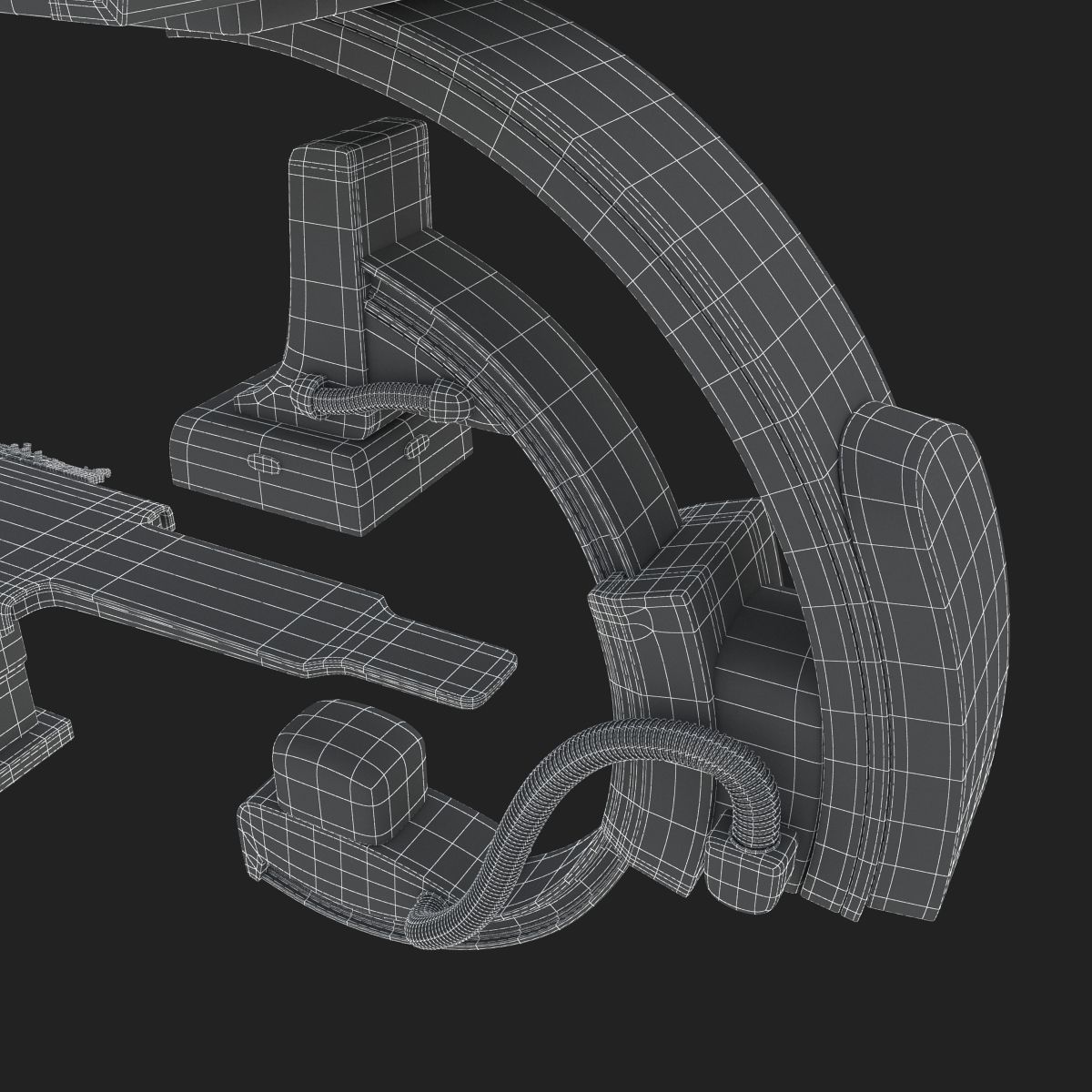 C-Arm System with Table Toshiba Infinix i Core 3D model_34