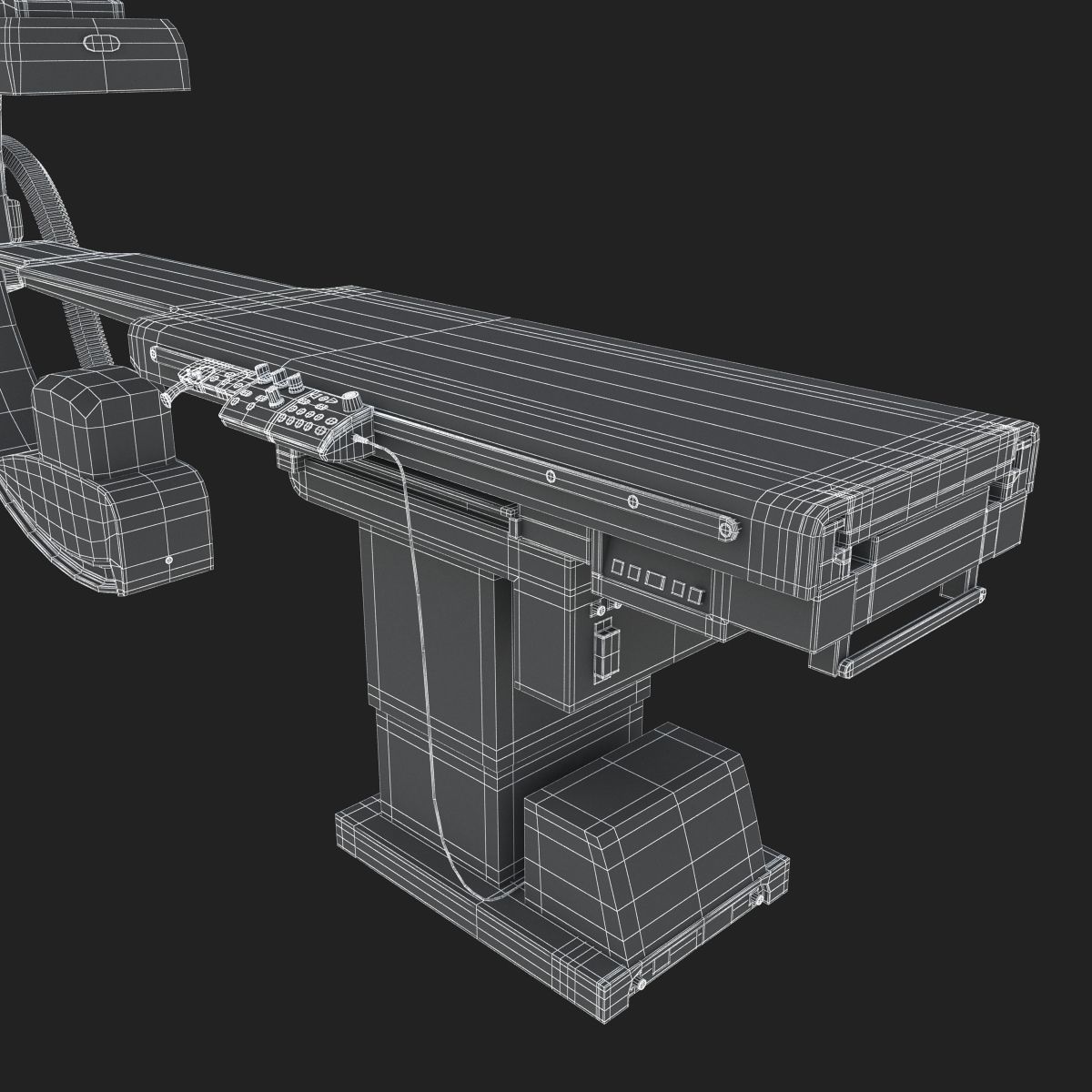C-Arm System with Table Toshiba Infinix i Core 3D model_25