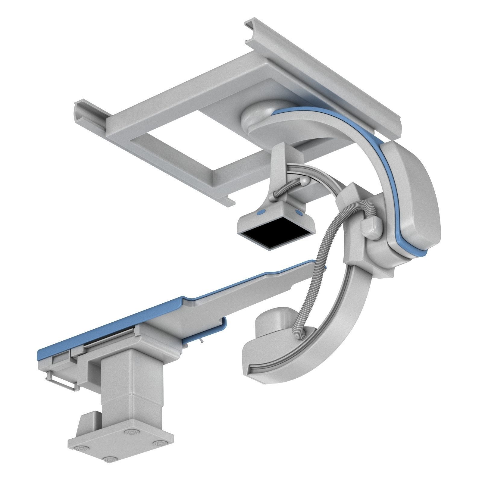 C-Arm System with Table Toshiba Infinix i Core 3D model_10