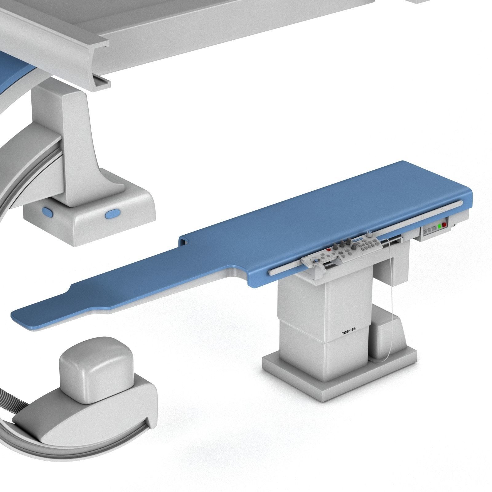 C-Arm System with Table Toshiba Infinix i Core 3D model_17